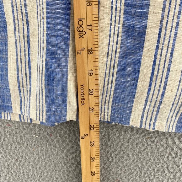 Torrid Skirt Womens 2 US 18 Plus Ivory Blue Striped Linen Pull On Above Knee NWT - Picture 10 of 11